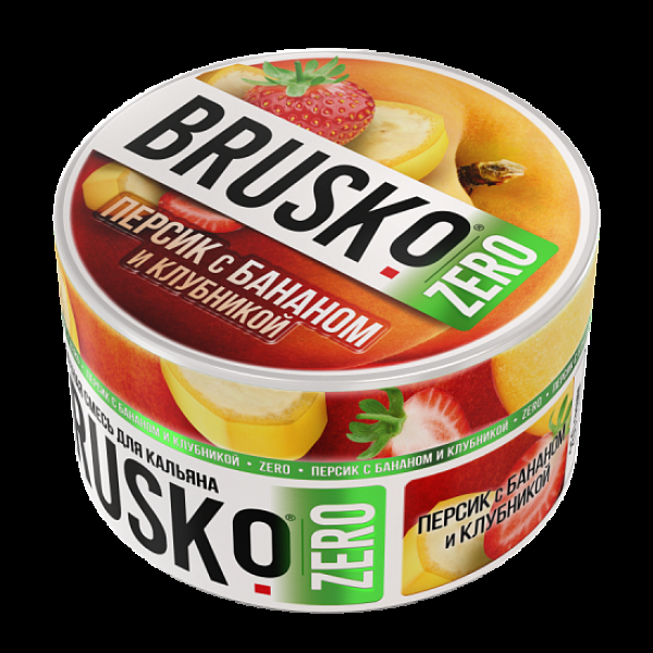 Смесь Brusko Персик С Бананом И Клубникой (Zero)  250 гр в Новосибирске