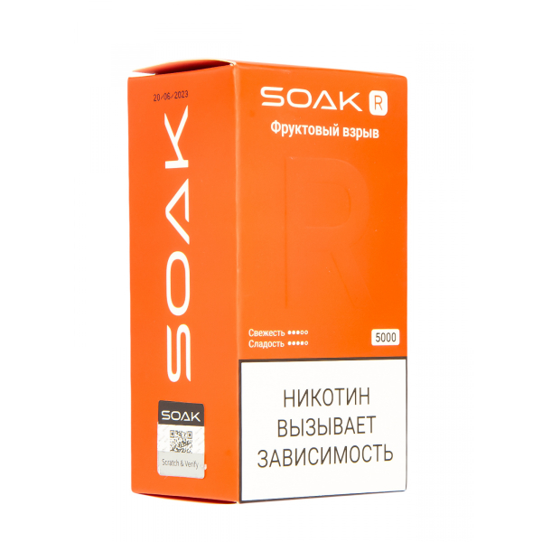 Soak R Фруктовый Взрыв 5000 Затяжек в Новосибирске