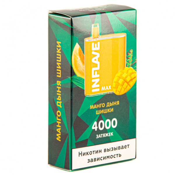 Inflave Max Манго-Дыня-Шишки (4000 Затяжек) в Новосибирске
