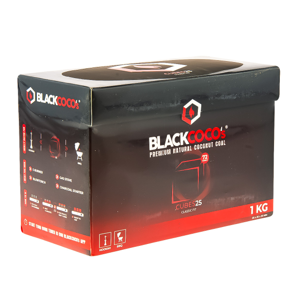 Уголь Blackcoco’s Кокосовый 72 Шт (25 Мм) в Новосибирске