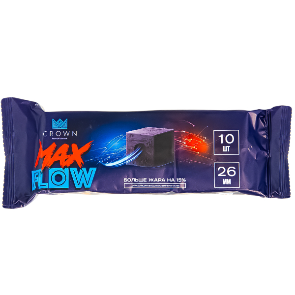 Уголь Crown Maxflow Кокосовый 10 Шт (26 Мм) в Новосибирске