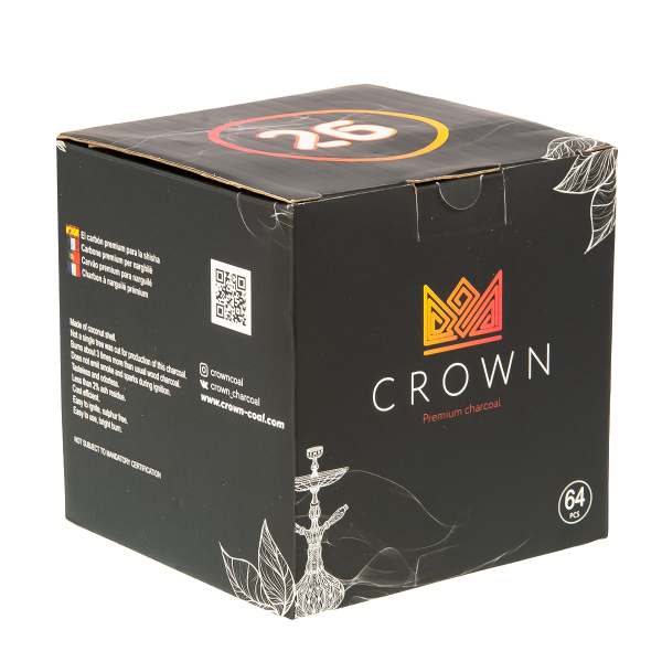 Уголь Crown Кокосовый 64 Шт (26 Мм) в Новосибирске