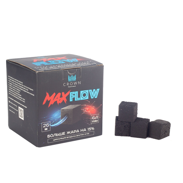 Уголь Crown Maxflow Кокосовый 64 Шт (26 Мм) в Новосибирске