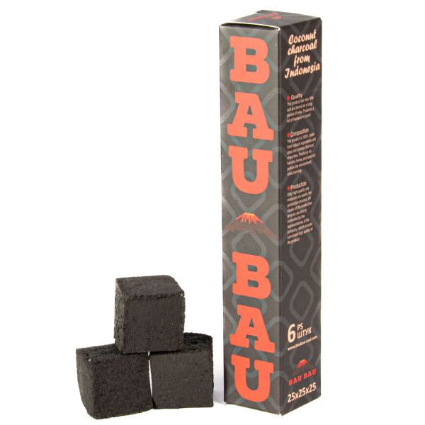 Уголь Bau Bau Кокосовый 6 Шт Черный (25 Мм) в Новосибирске