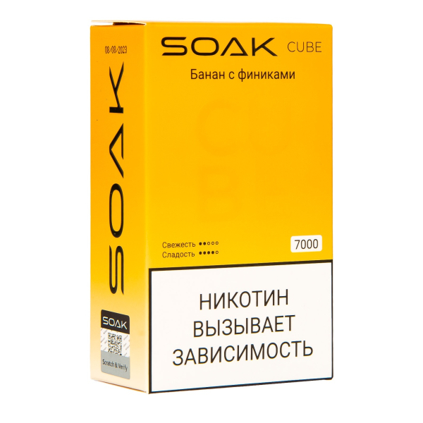 Soak Cube Банан С Финиками 7000 Затяжек в Новосибирске