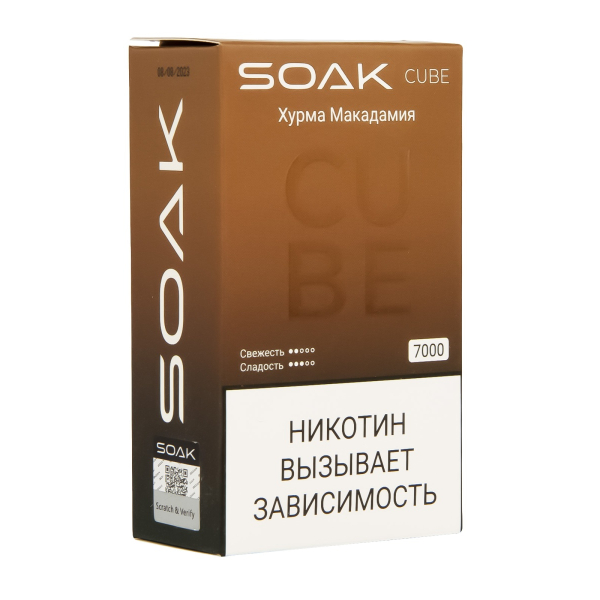 Soak Cube Хурма Макадамия 7000 Затяжек в Новосибирске