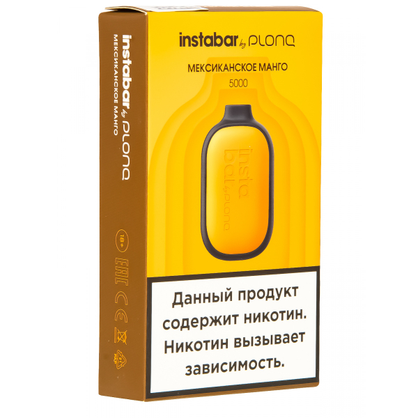Plonq Instabar Мексиканское Манго (5000 Затяжек) 20 Мг в Новосибирске