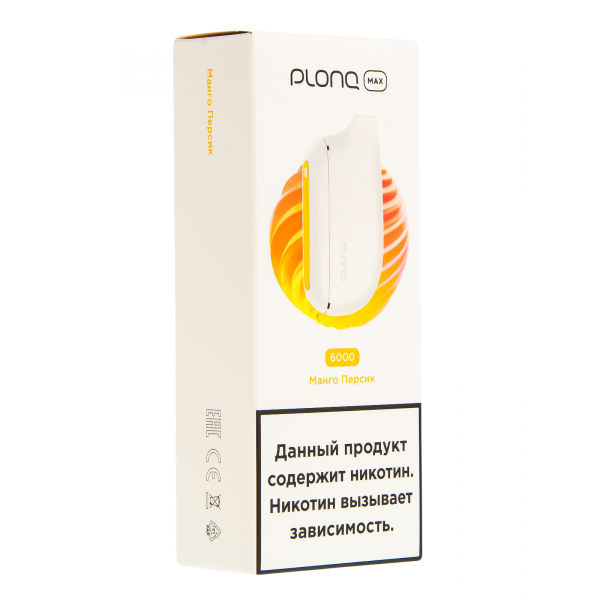 Plonq Max Манго Персик (6000 Затяжек) 20 Мг в Новосибирске