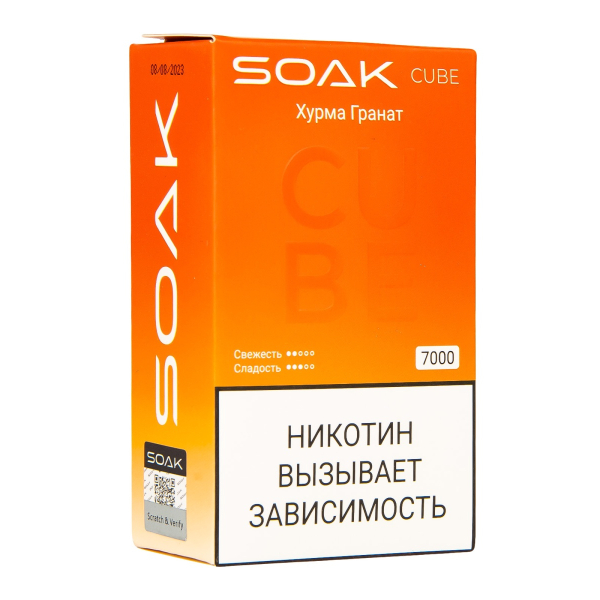 Soak Cube Хурма Гранат 7000 Затяжек в Новосибирске
