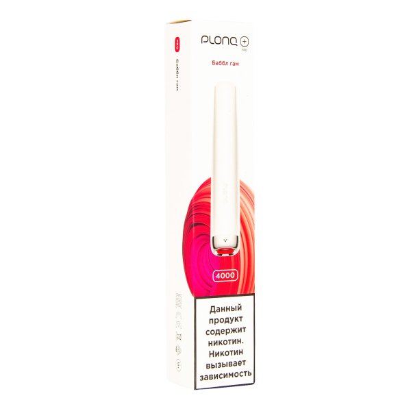 Plonq Plus Pro Баббл Гам (4000 Затяжек) 20 Мг в Новосибирске
