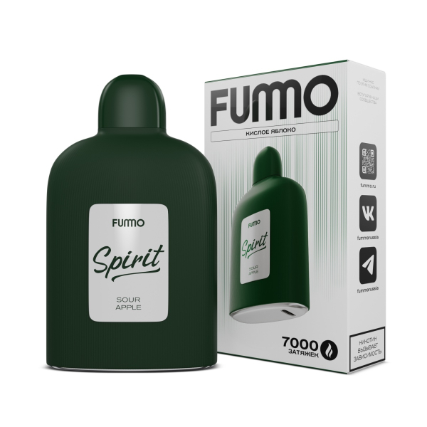 Электронка Fummo Spirit Кислое Яблоко  в Новосибирске