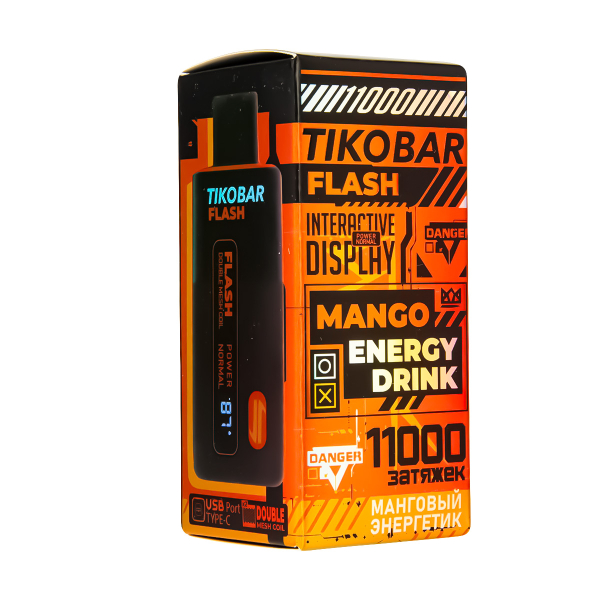 Электронка Tikobar Flash Манговый Энергетик 11000 Затяжек в Новосибирске