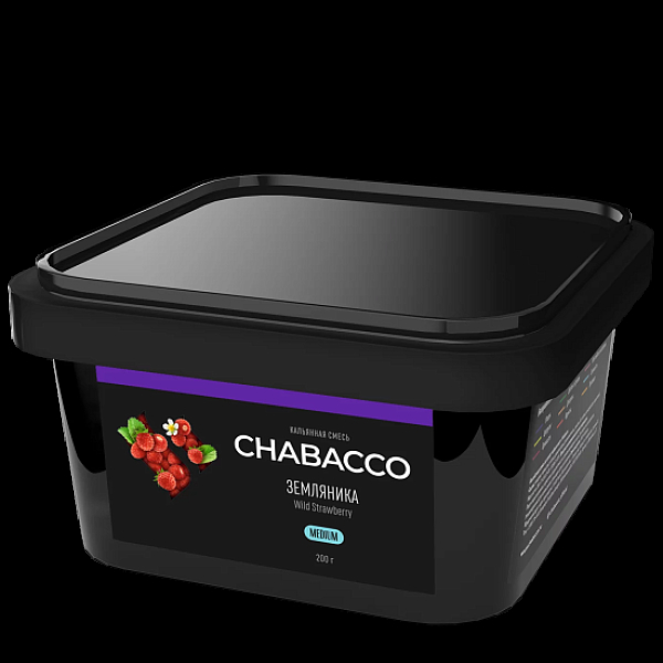 Смесь Chabacco Wild Strawberry    Medium 200 гр в Новосибирске