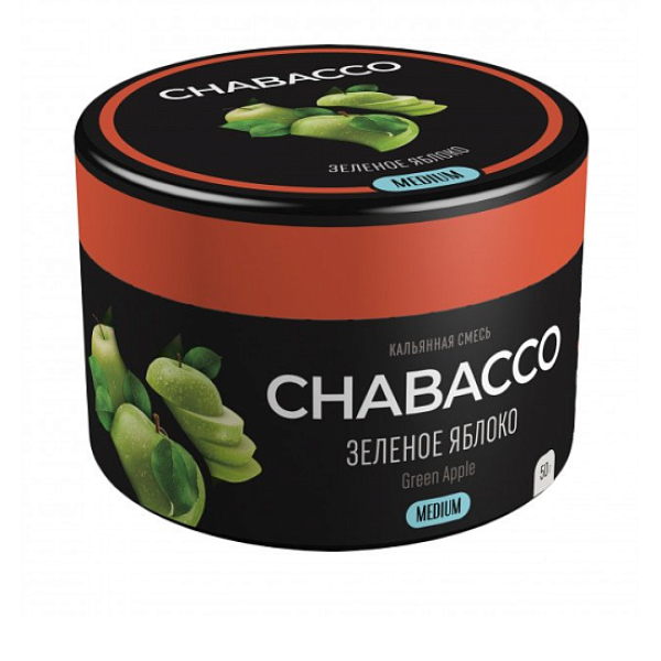 Смесь Chabacco Green Apple    Medium 50 гр в Новосибирске