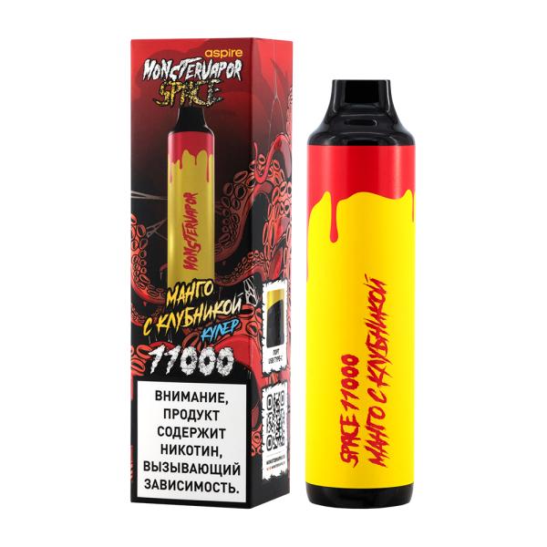 Электронка Monstervapor Space Манго И Клубника (11000 Затяжек) в Новосибирске
