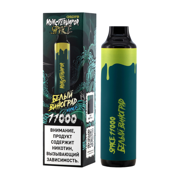 Электронка Monstervapor Space Белый Виноград (11000 Затяжек) в Новосибирске