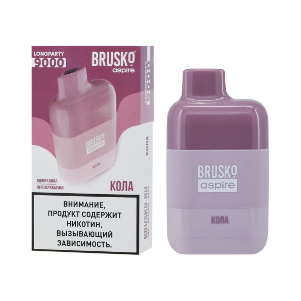 Электронка Brusko Longparty Кола (9000 Затяжек) в Новосибирске