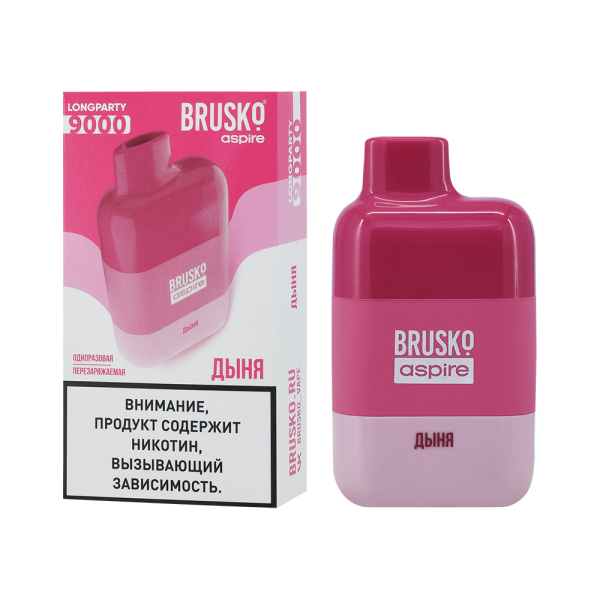 Электронка Brusko Longparty Дыня (9000 Затяжек) в Новосибирске