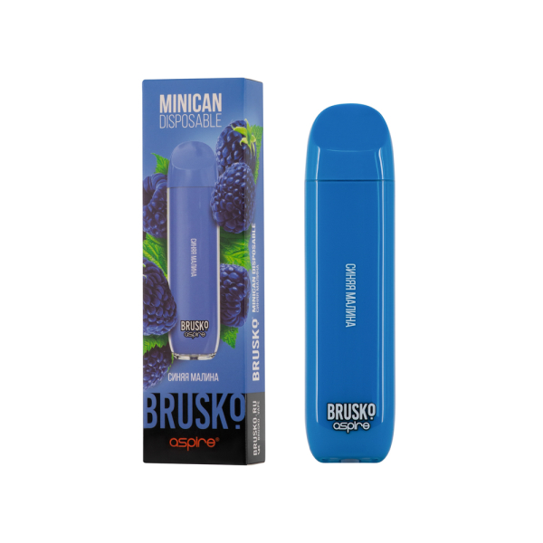 Электронка Brusko Minican Синяя Малина (1500 Затяжек) в Новосибирске