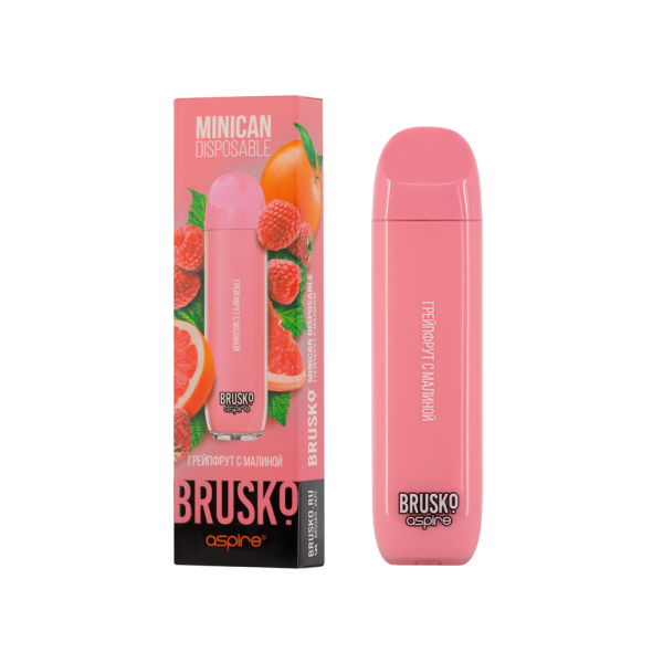 Электронка Brusko Minican Грейпфрут С Малиной (1500 Затяжек) в Новосибирске