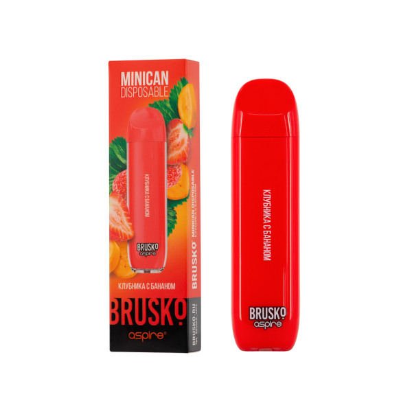 Электронка Brusko Minican Клубника С Бананом (1500 Затяжек) в Новосибирске