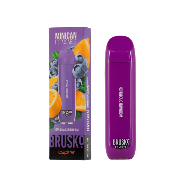 Электронка Brusko Minican Черника С Лимоном (1500 Затяжек) в Новосибирске