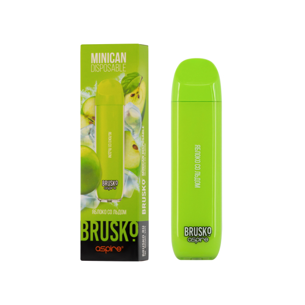 Электронка Brusko Minican Яблоко Со Льдом (1500 Затяжек) в Новосибирске