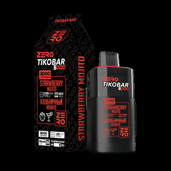 Электронка Tikobar Zero Клубничный Мохито 8000 Затяжек в Новосибирске