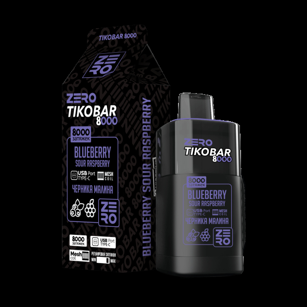 Электронка Tikobar Zero Черника Малина 8000 Затяжек в Новосибирске
