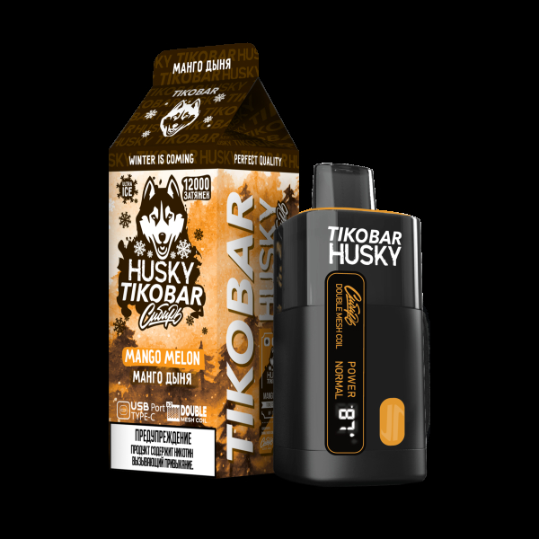 Электронка Tikobar Husky Сибирь Манго Дыня 12000 Затяжек в Новосибирске