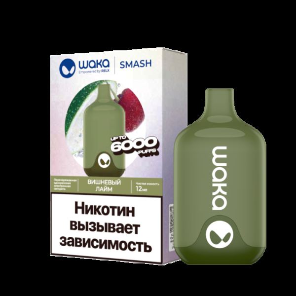 Электронка Waka Вишнёвый Лайм (6000 Затяжек) в Новосибирске