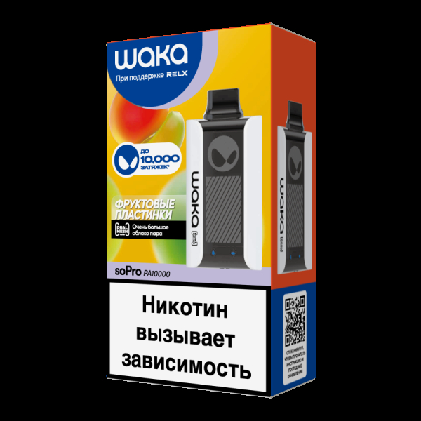 Электронка Waka Фруктовые Пластинки(10000 Затяжек) в Новосибирске