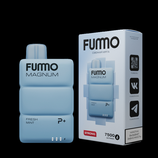 Электронка Fummo Magnum Свежая Мята (7500 Затяжек) в Новосибирске