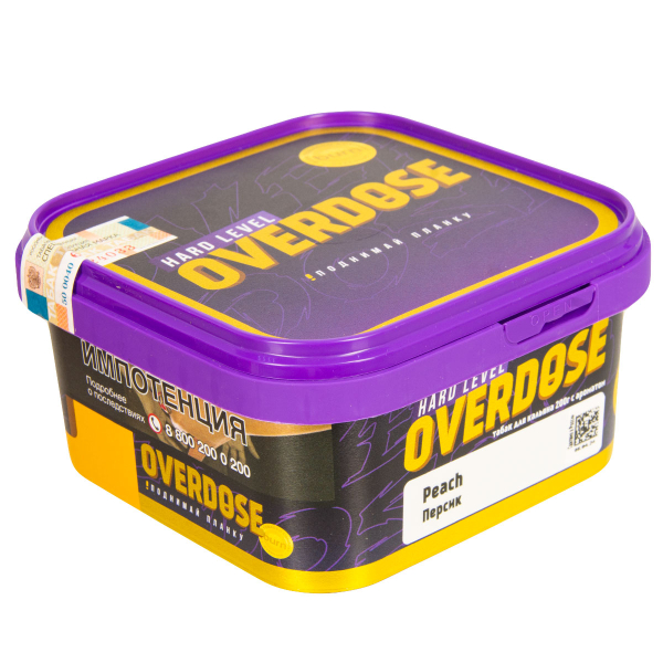 Табак Overdose Peach  200 грамм в Новосибирске