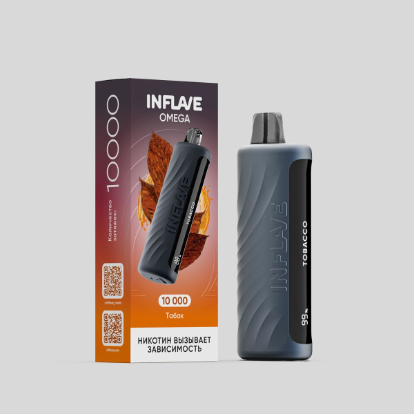 Электронка Inflave Omega Табак (10000 Затяжек) в Новосибирске