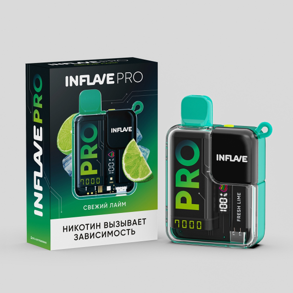 Электронка Inflave Pro Свежий Лайм (7000 Затяжек) в Новосибирске