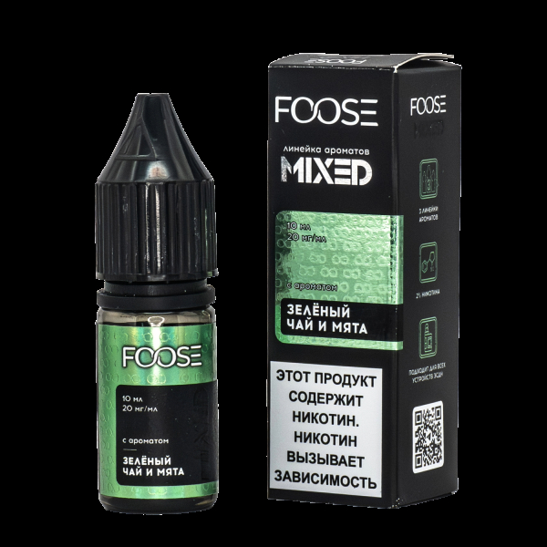 Жидкость Foose Mixed Зеленый Чай И Мята 10 Мл в Новосибирске