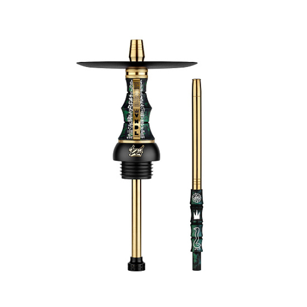 Кальян Alpha Hookah Beat Vndl Green Тонированная Колба  в Новосибирске