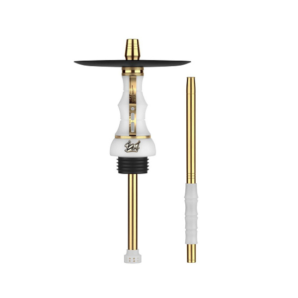 Кальян Alpha Hookah Beat White Gold Прозрачная Колба  в Новосибирске