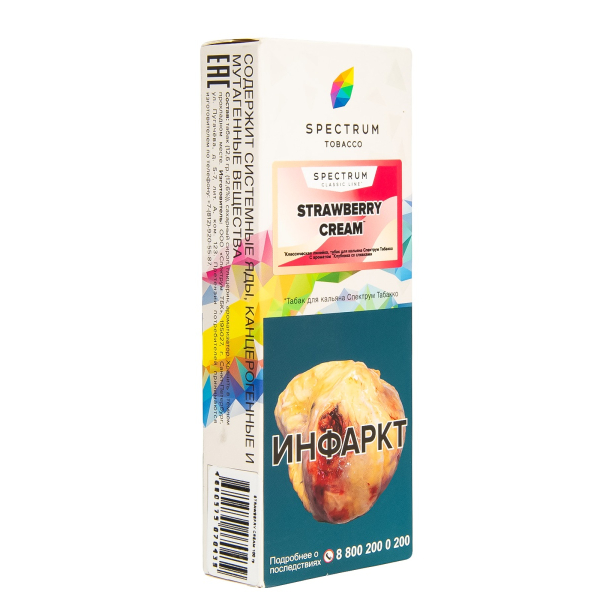 Табак Spectrum Strawberry Cream  100 гр в Новосибирске