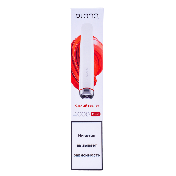Электронка Plonq Plus Pro Кислый Гранат (4000 Затяжек) 20 Мг в Новосибирске
