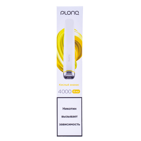 Электронка Plonq Plus Pro Кислый Ананас (4000 Затяжек) 20 Мг в Новосибирске