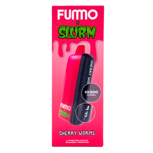 Электронка Fummo Indic Slurm Кислые Вишневые Червячки (10 000 Затяжек) в Новосибирске