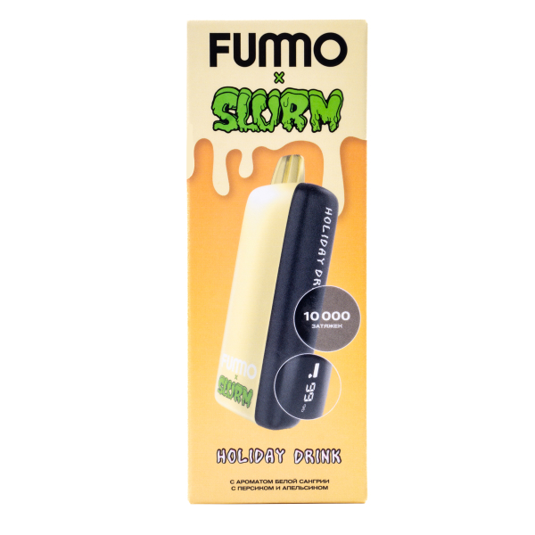 Электронка Fummo Indic Slurm Белая Сангрия С Персиком И Апельсином (10 000 Затяжек) в Новосибирске