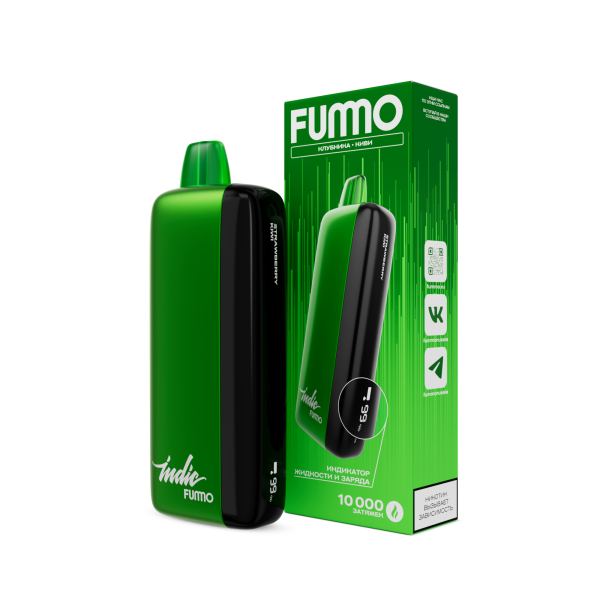 Электронка Fummo Indic Клубника Киви (10 000 Затяжек) в Новосибирске