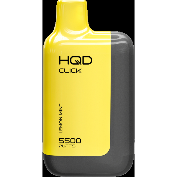 POD-система Hqd Click Устройство + Картридж Лимон Мята (5500 Затяжек) в Новосибирске