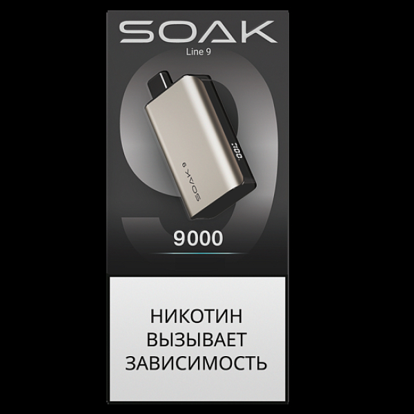 Электронка Soak 9 Titanium 9000 Клубничный Сауэр в Новосибирске