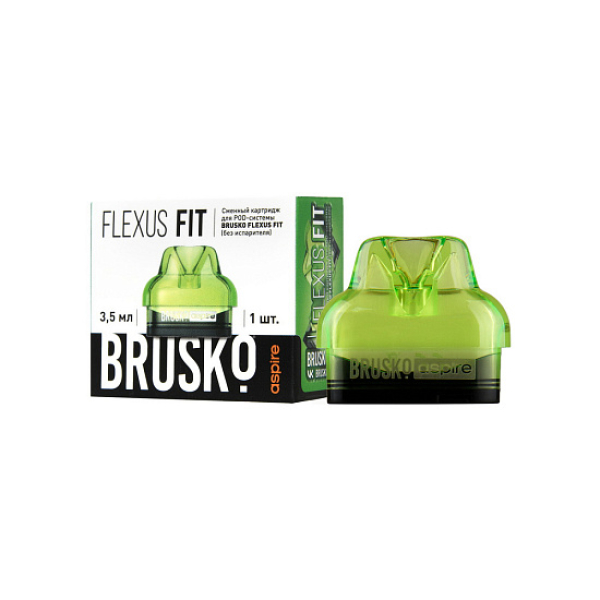Сменный Картридж Brusko Flexus Fit (Зеленый) 3,5 Мл, Упак. 1 Шт в Новосибирске