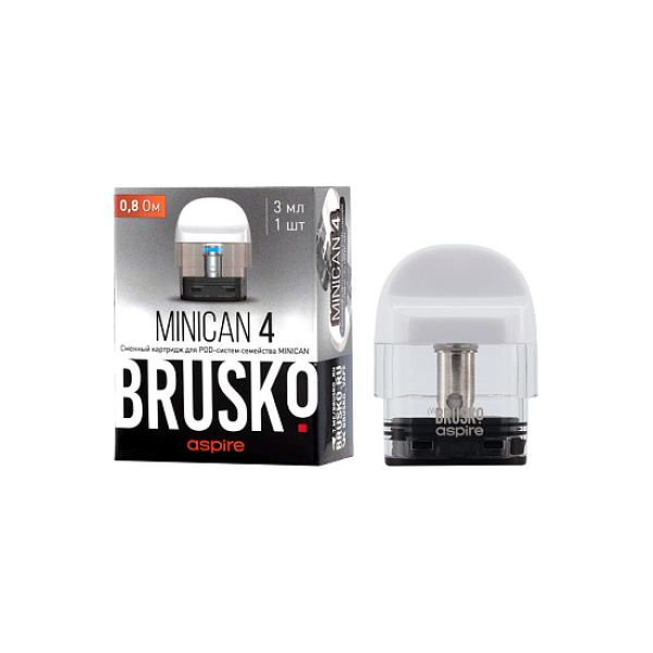 Сменный Картридж Brusko Minican 4 (3Мл) 0,8 Ом, Упак. 1 Шт белый в Новосибирске