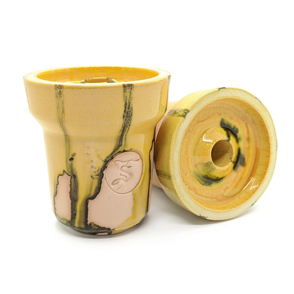 Чаша St Bowls Phunnel Glaze Желтая С Полосками в Новосибирске